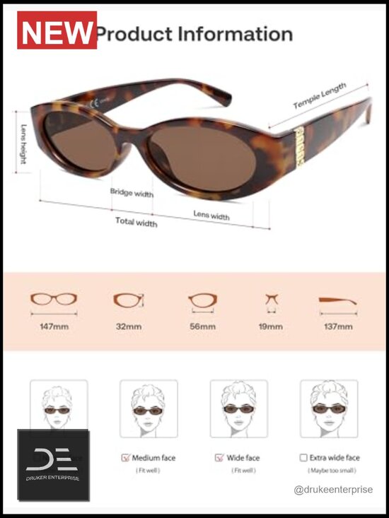 Retro Oval Polarized Sunglasses Womens Trendy Narrow Thin Y2k Sunnies UV400 main image 4